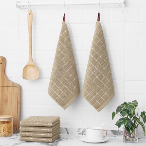 Homaxy 100% Cotton Terry Kitchen Dish Cloths, 8 Pack - Image 6
