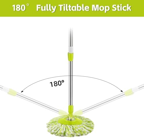 Spin Mop Replacement Handle 360 Degree Spin Mop Pole Handle Replacement - Image 5