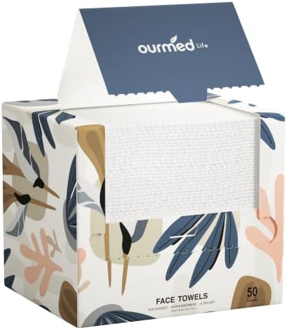 Ourmed Life Disposable Face Towels XL, Ultra Soft & Absorbent by ourmedlife