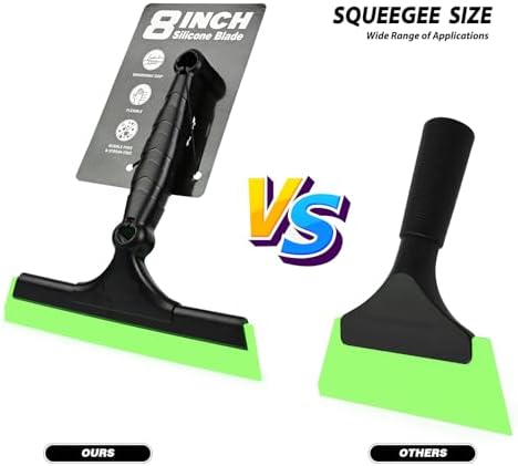 EHDIS 2PCS Flexible 8-Inch Silicone Squeegee Window Tint Tool Auto Water Blade - Image 2