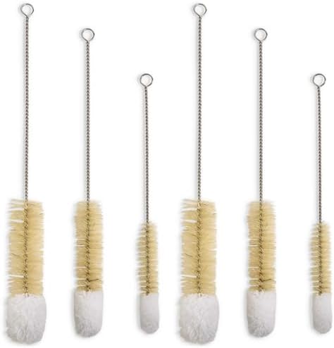 HIC Kitchen Soft-Tip Cleaning Brushes, Non-Scratch Microfiber by HIC