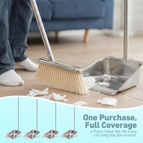 Leumoi 4 Pack of Dust Pans - Image 6