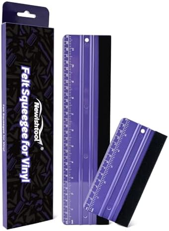 NEWISHTOOL 2 PCS Felt Squeegee for Vinyl, Two-Length by NEWISHTOOL