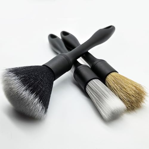 3 Pcs Car Detailing Brush Set by FINDTHEINNERPEACEYOUWISH