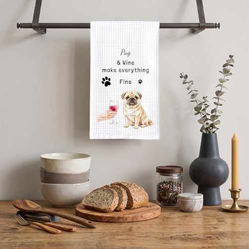Funny Pug Kitchen Towels Hostess Gifts - Image 6