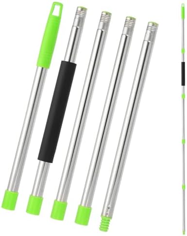 uxcell Spin Mop Replacement Handle 5 Section 30"-to-72 Green by uxcell