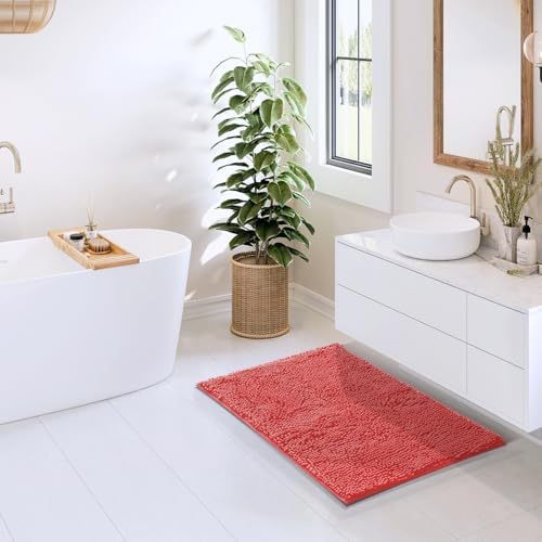 Hearth & Harbor Bathroom Rugs, Chenille Bath Mat - Image 4