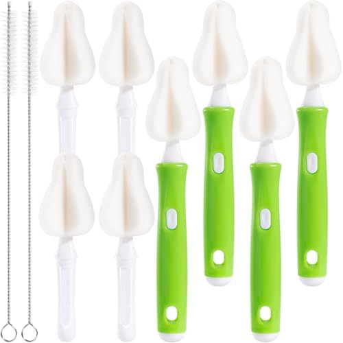 10 Pcs Sponge Bottle Nipple Brushes, 4 Sponge Nipple Brushes by Unknown