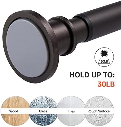 BRIOFOX Industrial Shower Curtain Rod - Image 4