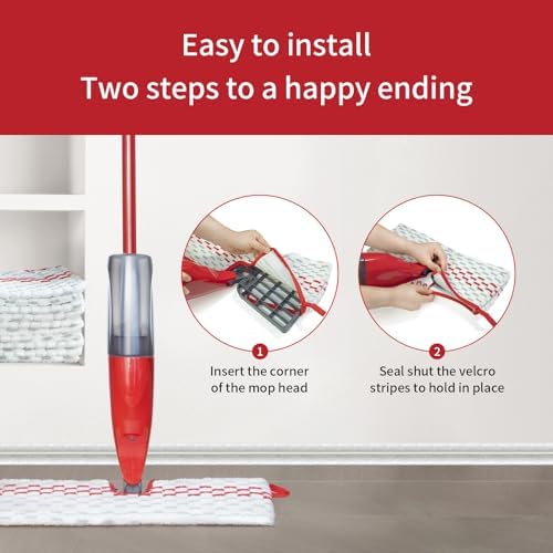 4 Pack Microfiber Spray Mop Pads Compatible - Image 7