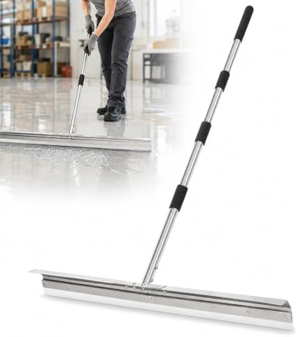 Floor Squeegee for Concrete, Heavy-Duty 33.4" Silicone Blade by Unknown
