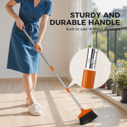 Handy Broom 2 Pack, Indoor/Outdoor Brooms, Duty Kitchen Broom, - Image 3