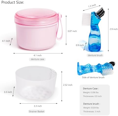 Leak Proof Travel Denture Bath Case - Image 4