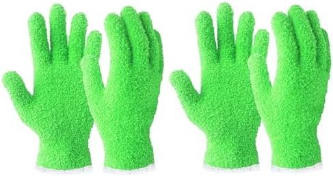 Evridwear 2 Pairs Microfiber Dusting Gloves by Evridwear