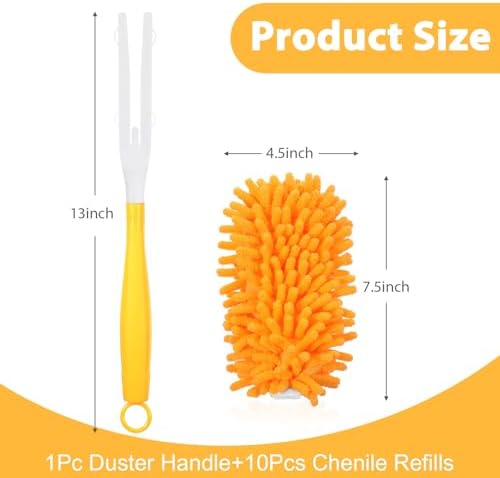 11-Pack Reusable Duster Kit – Heavy Duty Chenille Refills - Image 2