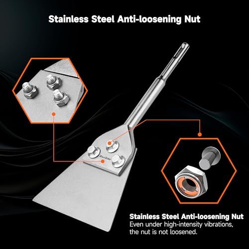 TovxTuke SDS Plus Floor Scraper Chisel, 5 X 11 Inch Tile Removal Bit - Image 3