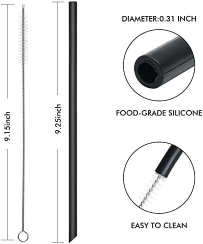Reusable Silicone Drinking Straws, BPA free, no Rubber Taste - Image 2