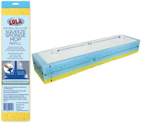 LOLA Squeeze Sponge Mop Refill by LolaProducts