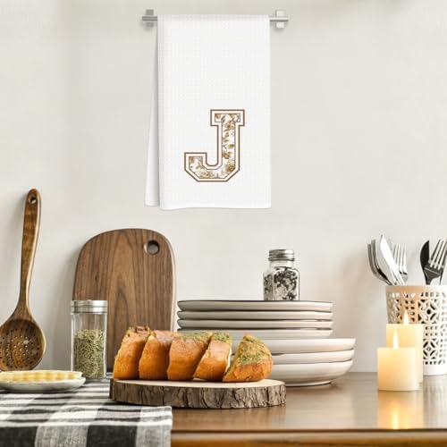 Chinoiserie Initial Kitchen Towels, Personalized Kitchen Towels, Personalized - Image 2
