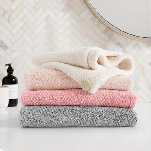 ROLSHOL 4 Pack Extra Large Microfiber Hair Towel Wraps - Image 7