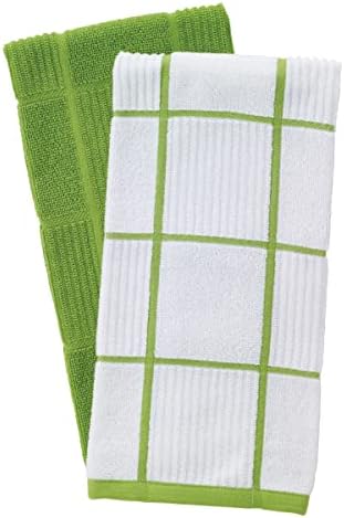 T-Fal Solid & Checked Parquet Kitchen Towels: Highly Absorbent, Super Soft Long - Image 2