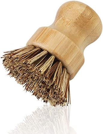 2 Pack Bamboo Dish Scrub Brush, Picowe Natural Scrub Cleaning Brush Vegetable - Image 6