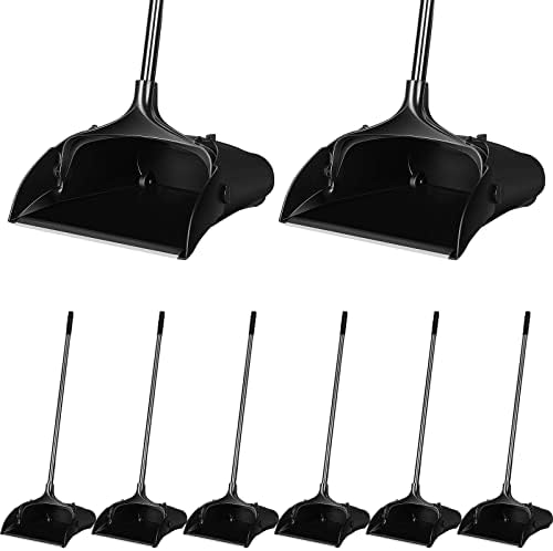 Weewooday 8 Pieces Commercial Lobby Dustpan Plastic Upright Dust Pan by Weewooday