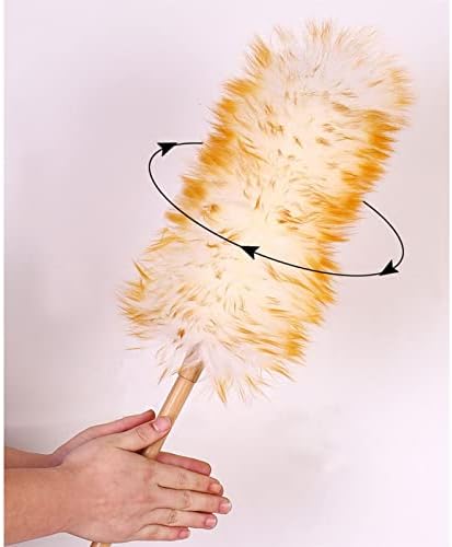 Dusters for Cleaning, Dust Brush Housework Feather Duster Wood Handle Blinds - Image 4