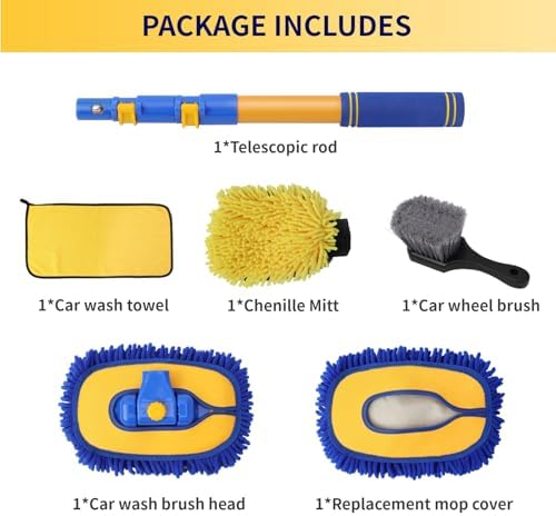 15°Curved Car Wash Mop, Car Wash Brush - Image 5