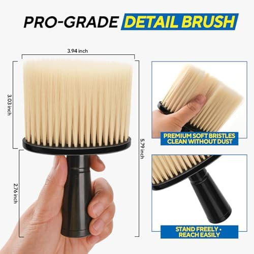 Car Detailing Brush, Automotive Interior Dusting Brush, Soft Car Interior - Image 3