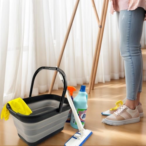 SAMMART 12L Collapsible Rectangular Handy Basket/Bucket/Multiuse Foldable Water - Image 4
