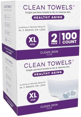 Clean Skin Club Healthy Aging Clean Towels® XL, Treated by CLEANSKINCLUB