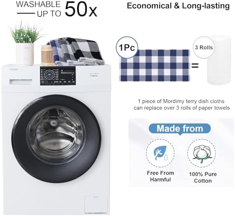 Mordimy Cotton Weave Kitchen Towels, 4 Pack - Image 5