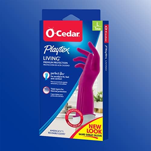 Playtex Living Reuseable Rubber Cleaning Gloves, Premium Protection Reusable - Image 3
