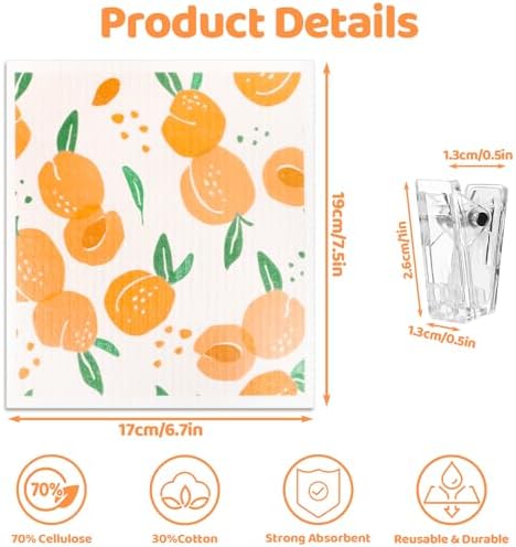 6 Pack Fruit Swedish Dishcloths - Image 2