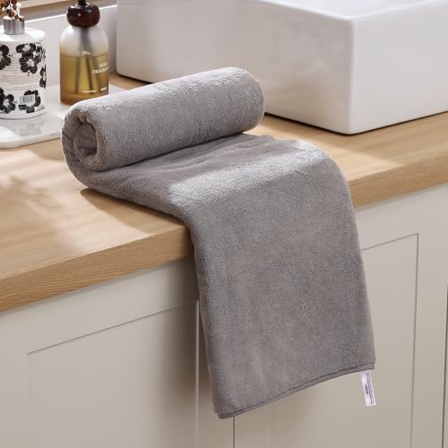 JOYMOOP Microfiber Bath Towels 4 Packs Extra Large 30" x 60" - Image 2