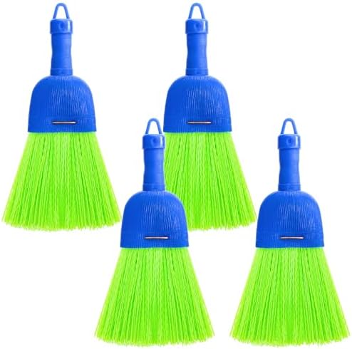 SOUJOY 4 Pack Hand Broom, Poly Fiber Small Whisk Broom by SOUJOY