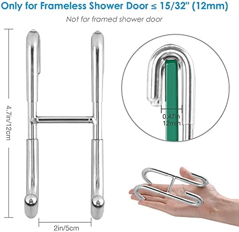 Simtive Shower Door Hooks, Towel Hooks - Image 3