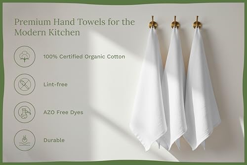 Organic Cotton White Dish Towels - Image 4