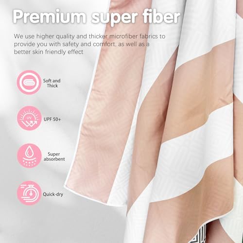 2 Pack Microfiber Beach Towel - Image 5