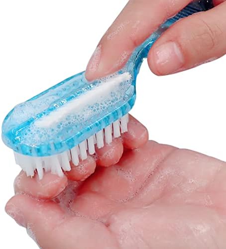 Handle Grip Fingernail Brush Two Sided Nail Brush Foot Scrub Brush Soft Stiff - Image 5