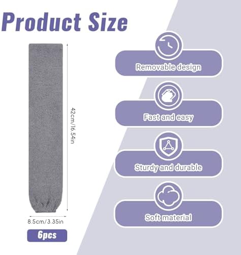 6pcs Gap Duster Covers Retractable Gap Dust Cleaner Cloth Flexible Refill - Image 2