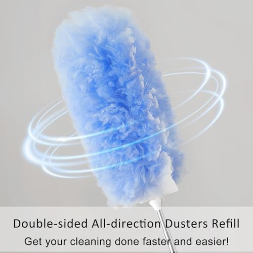 30 Duster Refills with 3.6FT Extension Pole, 360° Disposable Dusters Refills - Image 4