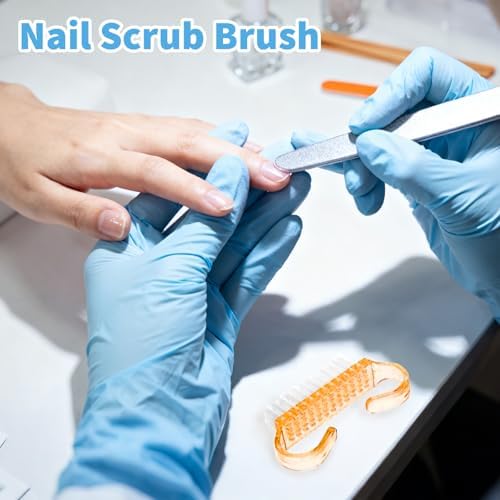 420 Pcs Handle Grip Nail Brush Multicolor, Fingernail Scrubbing - Image 3