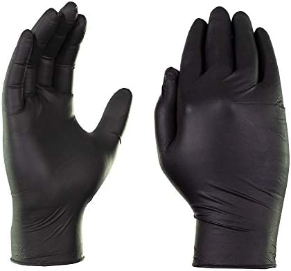 X3 Nitrile Disposable Gloves Latex Free 3 mil Black - Image 2