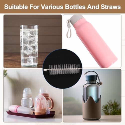 HARFINGTON Straw Cleaner Brush Set, 8 Inch Length 304 Stainless Steel and Nylon - Image 6
