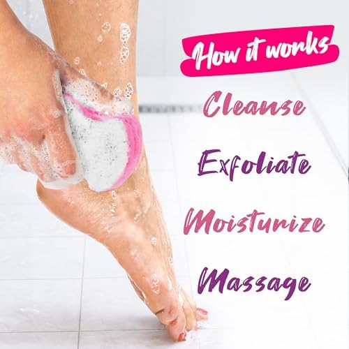 Spongeables Pedi Scrub Foot Exfoliating 20+ Wash Sponge - Image 4
