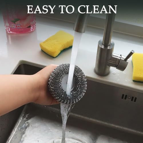 2 Pack Stainless Steel Wool Scrubber, Scrubbing Scouring Pad, Steel Wool - Image 7
