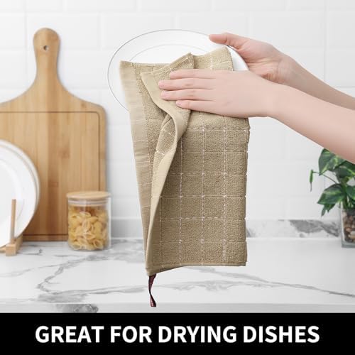Homaxy 100% Cotton Terry Kitchen Dish Cloths, 8 Pack - Image 4