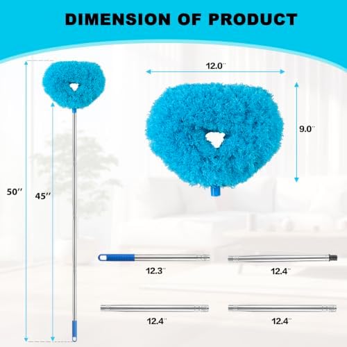 Ceiling Fan Cleaner Duster Reusable Microfiber Ceiling Fan Blade Cleaner - Image 6